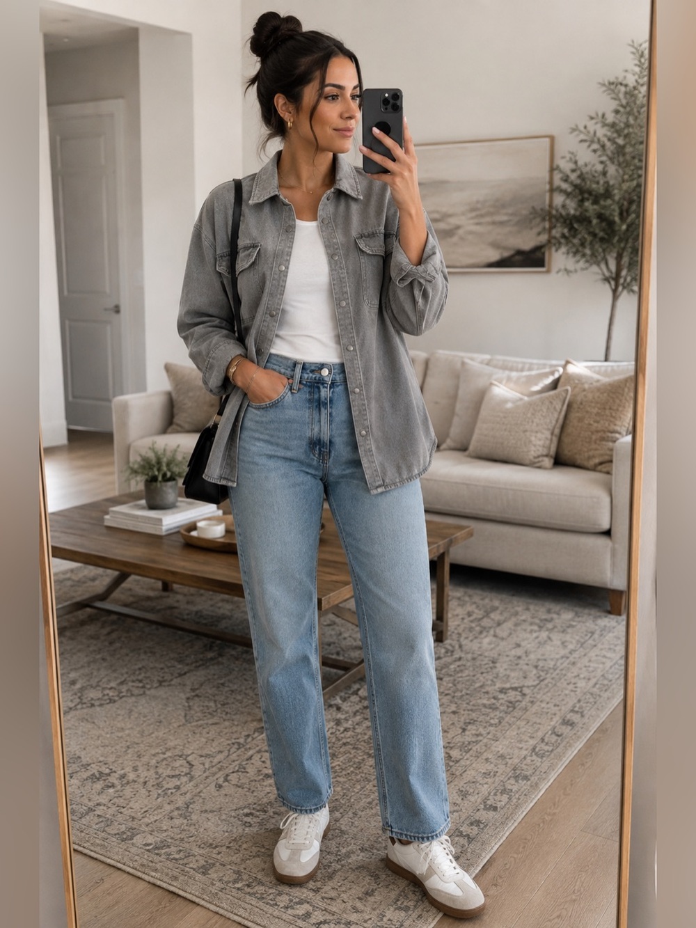NEW - Stoosh Vintage Denim Shaket Size Large